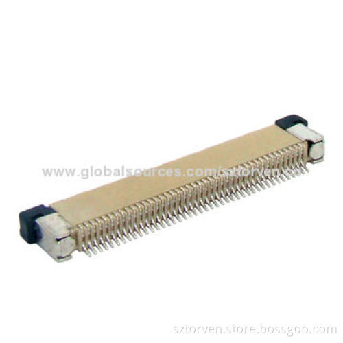 FPC 0.5mm SMT and Right Angle Type Side Entry Wire to Board Connector with 0.5A Current Rating